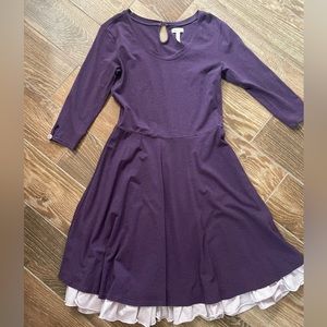 Matilda Jane women's purple fit and flare